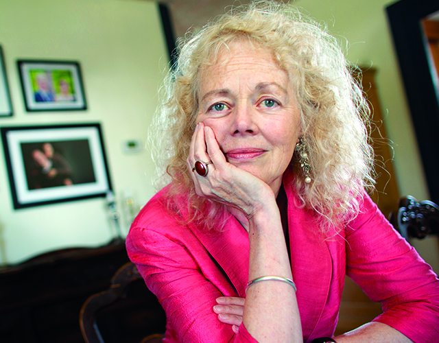 Anya Humphrey, whose husband, Fred, and son, Ted, both died of cancer and received little or no palliative care, sits in the dining room of her home in Campden, Ontario.