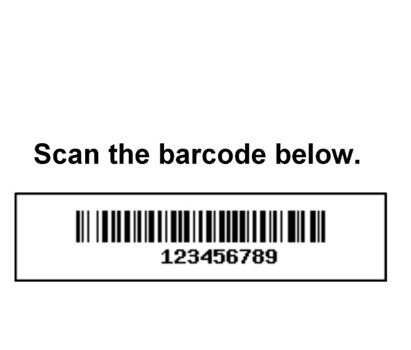 Image of a barcode (sample)